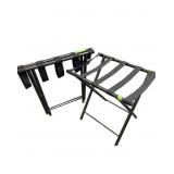 2 Folding Metal Luggage Rack