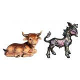 (2) Vintage Goebel Degrazia Porcelain Figurines