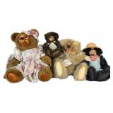 (4) Vintage Plush Teddy Bears. Robert Raikes