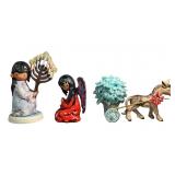 (3) Vintage Goebel Degrazia Porcelain Figurines