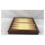 Wooden vintage backgammon and multi game board set