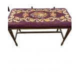 Charles Sparker Co Embroidered Piano Bench