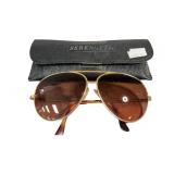 Vintage Serengeti Drivers Gold Aviator Sunglasses