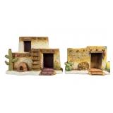 (2) Vintage Degrazia Porcelain Buildings, The