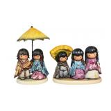 (2) Vintage Goebel Degrazia Porcelain Figurines,