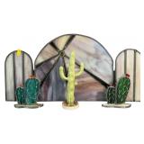 1986 Ken Toney Stained Glass Art Goebel Degrazia