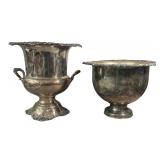 (2) Vintage Silver-plated Punch Bowls. Wallace