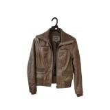 Make + Model Genuine Leather Bomber Jacket Womenï¿½s