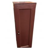 Wooden Pedestal Faux Cabinet