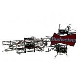 (2) light up Budweiser beer advertising signs