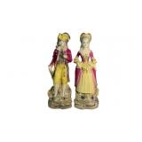Vintage Porcelain Courting Couple Figurines