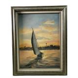 Gina Gaubert Seascape oil painting on canvas