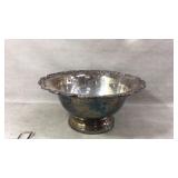 Large silver plated bowl