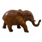 SIGNED JAPANESE BOXWOOD ELEPHANT NETSUKE