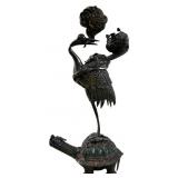 19TH CENTURY CHINESE SILVER PLATED CANDELABRA
