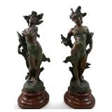 CHARLES GEORGES FERVILLE-SUAN BRONZE SCULPTURE