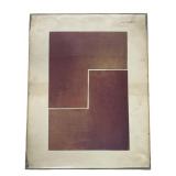 CLINTON HILL ABSTRACT DYED FIBERGLASS ON PAPER