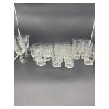 LARGE SELECTION OF CORNFLOWER GLASS WARE