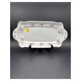 HAND PAINTED COURT CHINA SERVING DISH