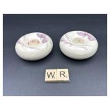 PAIR OF NORTHERN LIGHTS CANDLE HOLDERS