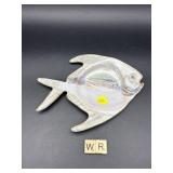 SIGNED HUNTLEY POTTERY FISH WALL HANGING