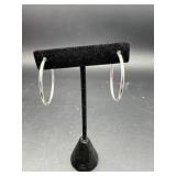 STERLING SILVER HOOPS