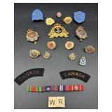 SELECTION OF ROYAL CANADIAN MILITARY PINS