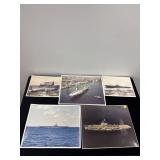 4 PICTURES OF AIRCRAFT CARRIER AND PLANES