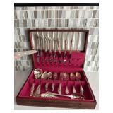 SET OF ROGERS SILVERPLATE FLATWARE FOR EIGHT