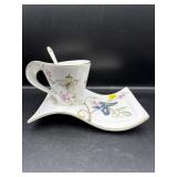 ADELINE TEA CUP WITH BUTTERFLIES