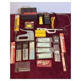 LOT OF SAW BLADES AND ROUTER BITS (NOT COMPLETE)