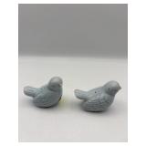 SET OF PORCELAIN BLUE BIRD S/P SET