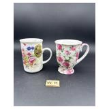 2 BONE CHINA MUGS