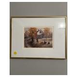 FRAMED PRINT FUGERE FALL LEAVES
