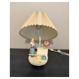 VINTAGE WOODEN CHILD'S ROOM LAMP