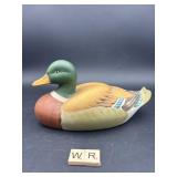 BISQUE DUCK FIGURINE