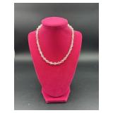 VINTAGE AB GLASS BEADED NECKLACE
