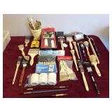 SELECTION OF TOLE PAINTING GEAR