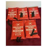 5 FIRE BLANKETS