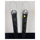 PERKY PET SUNFLOWER AND PEANUT METAL BIRD FEEDERS