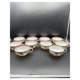 10 CHINESE BONE CHINA CUPS NO SAUCERS