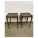 PAIR OF  VINTAGE TRAY TOP END TABLES
