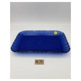 BLUE GLASS TRAY