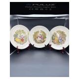 SET OF 3 CERAMIC DECORATIVE PLATES