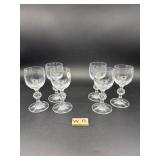 6 LIQUEUR GLASSES