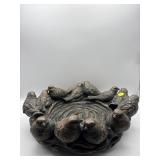 DECORATIVE BOWL WITH BIRDS AROUND EDGE