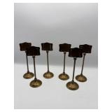 6 METAL PLACE CARD HOLDERS