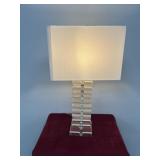 GLASS BASE TABLE LAMP