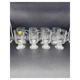 8 GLASS IRISH COFFEE MUGS