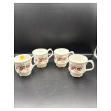 4 ROYAL ALBERT 'LAVENDER ROSE'  MUGS